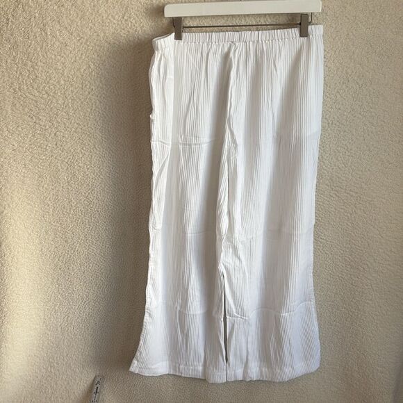 J Crew Relaxed beach pant in airy gauze Women’s Large White‎ - Picture 3 of 9